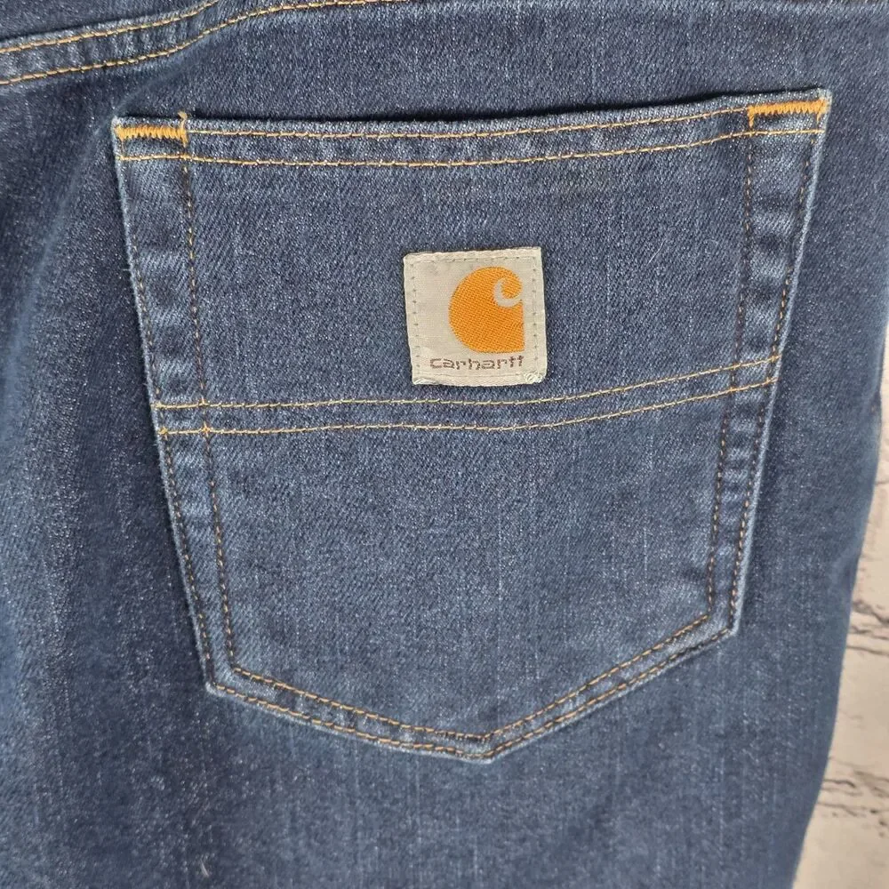 Carhartt Jeans Mens 36/35 Modern Fit Straight Blue  Denim Jeans